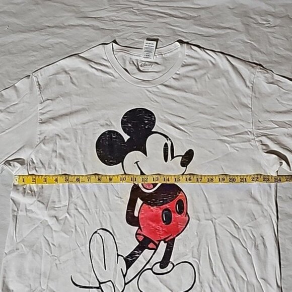 Disney Mickey Mouse Adult Size XL Classic Mickey White T-Shirt NWOT - Picture 6 of 10